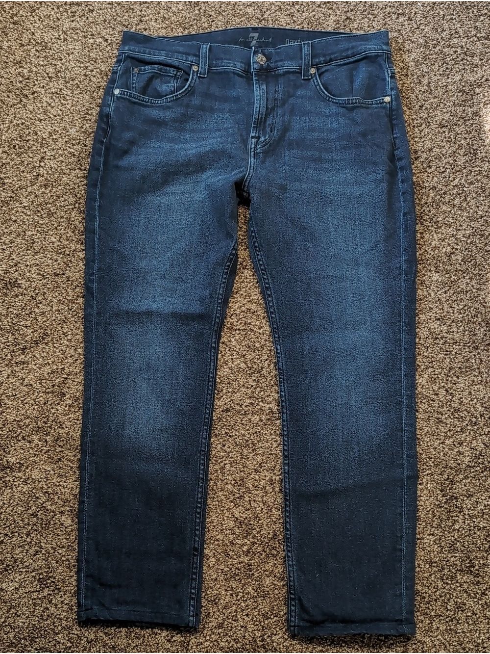 7 For All Mankind Paxtyn Skinny Jeans Size 33x28
